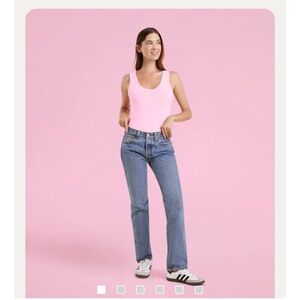 Nuuds Seamless Scoopneck bodysuit BUBBLEGUM size S NEW